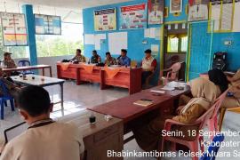 Bhabinkamtibmas Polsek Muara Sahung Hadiri Verifikasi P3KE 