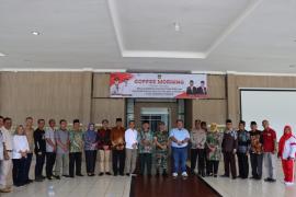 Jalin Sinergitas Guna Menciptakan Pemilu Damai 2024, Kapolres BS Hadiri Kegiatan Coffe Morning KPU BS 