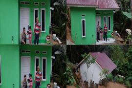 Jalin Silahturami, Bhabinkamtibmas Polsek Selebar Bersama Staf Kelurahan Betungan Tinjau Lokasi Bedah Rumah dari Polda Bengkulu