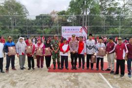 Polsek Ketahun Hadiri HUT HGN dan HUT PGRI di Lapangan SMAN 5 Bengkulu Utara
