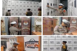 Patroli, Personel Subsatgas OMB Lakukan Pengecekan dan Kontrol di Seputran Lingkungan Kantor KPU 