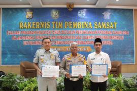 PT Jasa Raharja Cabang Bengkulu Evaluasi Kinerja Tahun 2023 Lewat Rakernis Tim Pembina Samsat