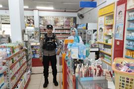Patroli Polsek Ketahun Sasar Pasar dan Pertokoan Untuk Antisipasi Tindak Kriminal