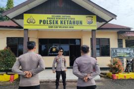 Kapolsek Ketahun Pimpin Apel dan Patroli OMB 2023-2024 Pengamanan Tahapan Pemilu