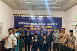 Bhabinkamtibmas Polsek Kaur Selatan Hadiri Pelantikan PAW Panwascam Kecamatan Tetap 