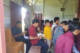 Ibadah Umat Kristiani di Pospel HKBP Pondok Pusaka  Dilakukan Pengamanan oleh Polsek Kaur Selatan 
