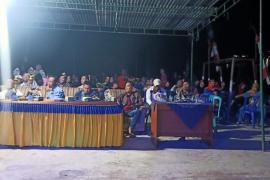 Kanit Binmas Hadiri Malam Puncak HUT 13 Tahun Desa Bukit Indah