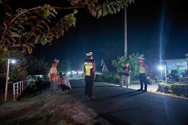 Berikan Rasa Aman dan Nyaman Polisi Giatkan Patroli Malam Hari