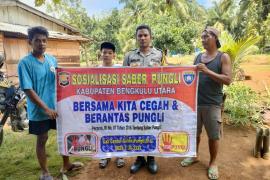 Bhabinkamtibmas Polsek Kerkap Rutin Laksanakan Sosialisasi Saber Pungli Suarakan Stop Pungli