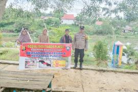 Bhabinkamtibmas Polsek Padang Jaya Laksanakan Sosialisasi Saber Pungli 