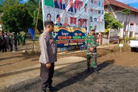 Polsek Padang Jaya Laksanakan Pengamanan Upacara HUT Kecamatan Padang Jaya Ke-32