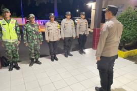 Colling System, Polsek Ketahun Bersama TNI Gelar Apel Gabungan Dalam Rangka KRYD Antisipasi Gangguan Kamtibmas