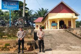 Wujudkan Situasi Aman dan Kondusif Pam Gereja di Wilkum Polsek Ketahun