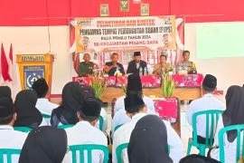 Pelantikan dan Bimtek PTPS, Bhabinkamtibmas Polsek Ketahun Pesankan PTPS Wajib Netral