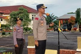 Kapolres Kaur Pimpin Apel Pagi Sampaikan Arahan kepada Personel 