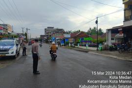 Turlalin Didepan SPBU Untuk Wujudkan Kamseltibcar Lantas   