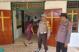 Polsek Giri Mulya Pastikan Keamanan Kegiatan Minggu Paskah di Gereja Santa Maria Desa Wonoharjo