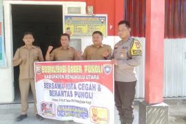 Polsek Ketahun Gencar Melaksanakan Sosialisasi Saber  di Desa Giri Kencana 