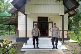 Polsek Maje Pengamanan Ibadah Gereja Umat Kristiani di Wilayah Hukum Polsek Maje 