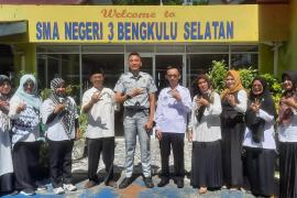 Jasa Raharja Sosialisasi  Kepada Pengajar Peduli Keselamatan Lalu Lintas (PPKL) di SMAN 3 Bengkulu Selatan