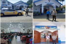 Amankan Kegiataan Ibadah Mingguan Polsek Gading Cempaka Lakukan Penjagaan di Gereja 
