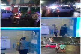 Sambangi Objek Vital dan Tempat Keramaian, Personel Polsek Ratu Samban Sampaikan Imbauan Kamtibmas 