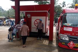 Personel piket Polsek Padang Jaya Lakukan Pengecekan dan Pengamanan Kegiatan di Pertashop Desa Marga Sakti 
