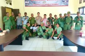 Kapolsek Sungai Rumbai Jadi Narasumber Bimtek Kapasitas SDM Linmas Kecamatan Sunagi Rumbai