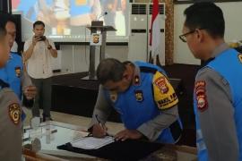 Wakapolda Bengkulu Pimpin Pengambilan Sumpah dan Penandatanganan Pakta Integritas Penerimaan Bakomsus Polri