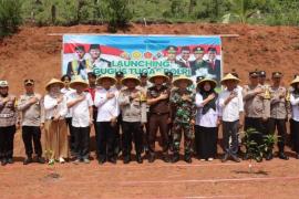 Launching Gugus Tugas Ketahanan Pangan Polri Di Polres Bengkulu Tengah, Dukung Asta Cita Indonesia Emas 2025