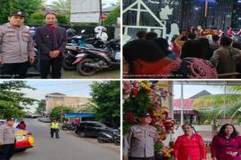 Polresta Bengkulu Amankan Perayaan Natal di GPDI Sion Lingkar Barat