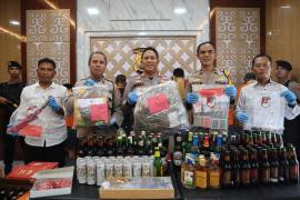 Polresta Bengkulu Ungkap Hasil Operasi Pekat Nala II – 2024, Ungkap Kasus Minuman Keras, Narkoba, dan Perjudian