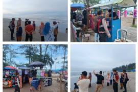 Sat Samapta Polresta Bengkulu Gelar Patroli di Pantai Panjang, Jaga Keamanan dan Berikan Himbauan Kamtibmas