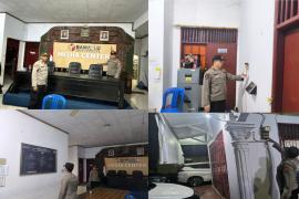 Pengamanan Ketat Kantor Bawaslu Kota Bengkulu oleh Satgas Preventif Polresta Bengkulu