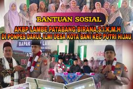Akhiri Masa Tugas, Kapolres Bengkulu Utara AKBP Lambe Patabang Birana, S.I.K., M.H., Berikan Bantuan Sosial ke Pondok Pesantren Darul Ilmi