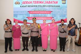 Kapolres Kepahiang Pimpin Serah Terima Jabatan Kasat Reskrim Polres Kepahiang