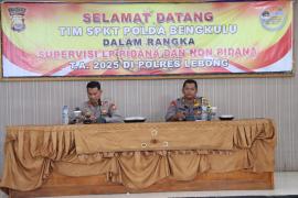 Polda Bengkulu Supervisi Pelayanan Laporan Pindana dan Non Pidana di Polres Lebong