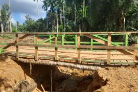 Satgas TMMD Ke-124 Kodim 0408/BS Sudah Maksimal Dalam Pembangunan Jembatan