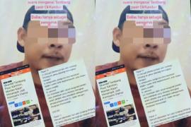 Postingan yang diduga upaya provokasi terkait tambang pasir