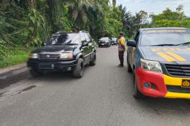 Polsek PU Tanding Laksanakan Patroli di Jalur Lintas Lubuklinggau–Curup
