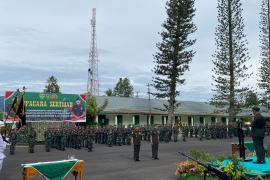 Upacara Sertijab Danyonif 144/Jaya Yudha Berlangsung Khidmat di Curup