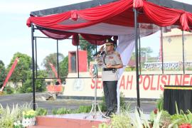 Upacara Penutupan Pendidikan Pembentukan Bintara Polri Angkatan 53 TA 2025 Digelar di SPN Polda Bengkulu