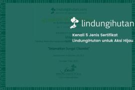 LindungiHutan Hadirkan 5 Jenis Sertifikat Digital sebagai Bukti Kontribusi Nyata Aksi Konservasi