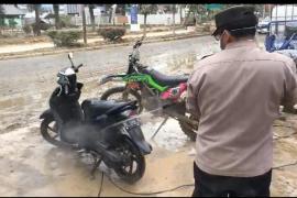 Bengkel dan Cuci Motor Mobile Polres Aceh Tamiang Untuk Masyarakat Terdampak Banjir 