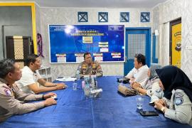Jasa Raharja dan UPTD Samsat Bengkulu Tengah Lakukan Pertemuan Bersama Kasatlantas Polres Bengkulu Tengah