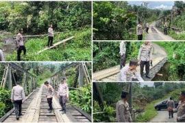 Antisipasi Risiko, Polres Rejang Lebong Lakukan Pengecekan Jembatan di Kota Padang dan Sindang Dataran