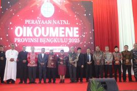 Kapolda Bengkulu Hadiri Perayaan Natal Oikumene Provinsi Bengkulu Tahun 2025