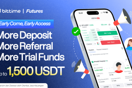 Bittime Buka Waitlist Eksklusif Flexible Futures, Beri Akses Early Bird dan Trial Funds Hingga $1.500 USDT
