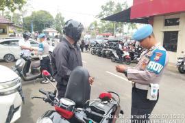 Polda Bengkulu Laksanakan Pemeriksaan Kelengkapan Kendaraan Anggota
