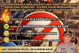 Polres Kaur Imbau Pemberlakuan Jam Malam bagi Anak dan Pelajar